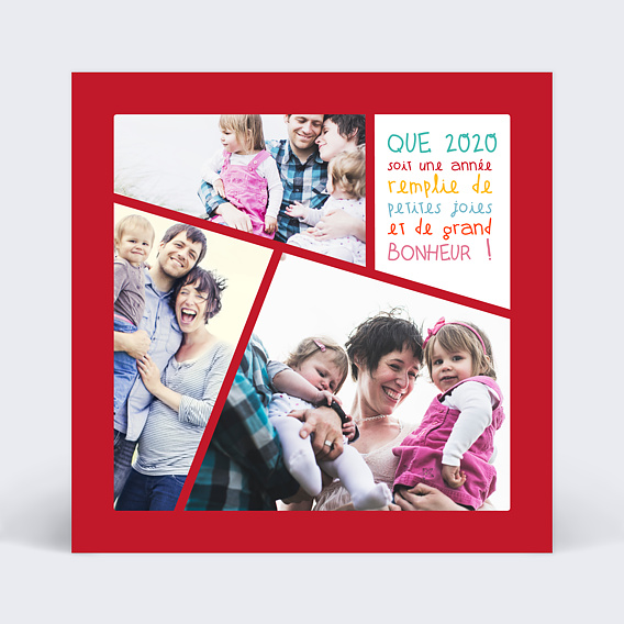 Carte de Voeux Particuliers Personnalisable 2