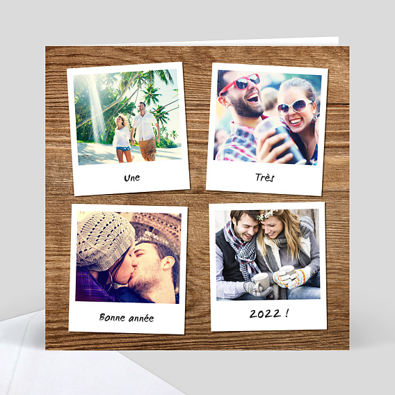 Carte de Voeux Particuliers Polaroid