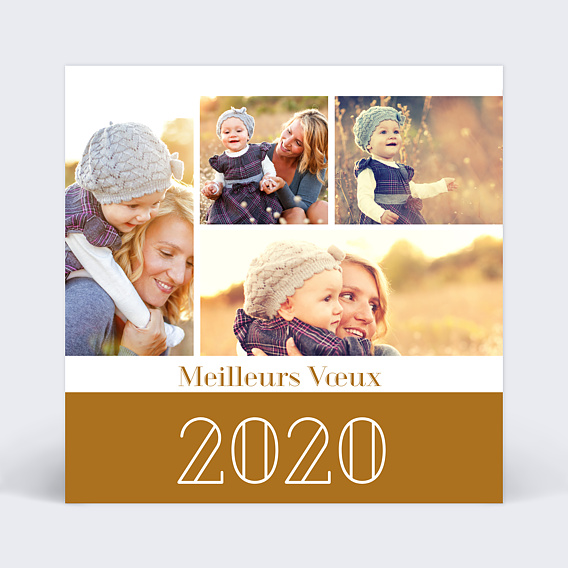 Carte de Voeux Particuliers Carte meilleurs voeux photo