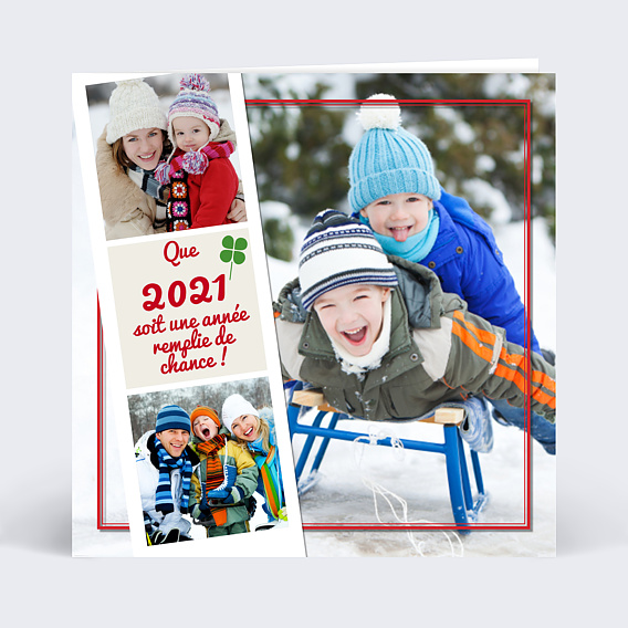 Carte de Voeux Particuliers Carte photo 2021