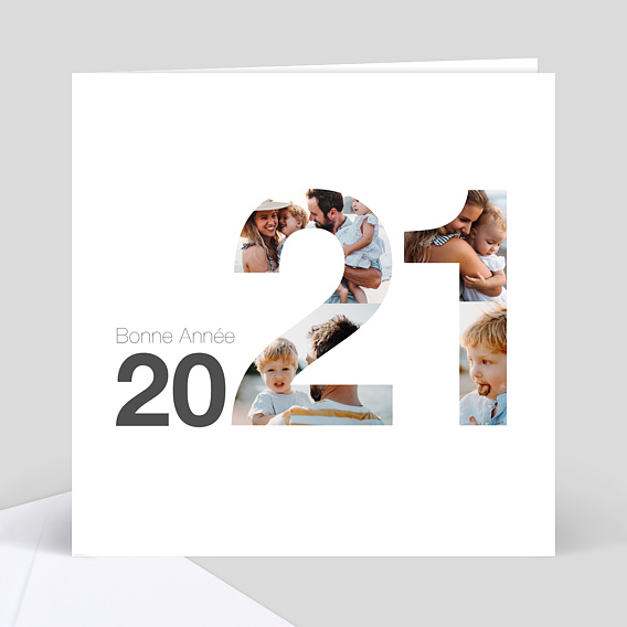 Carte de Voeux Particuliers Carte de voeux 2022 bonne année