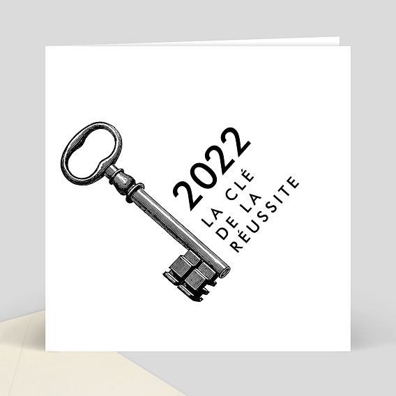 Carte de Voeux Entreprise Carte voeux clé