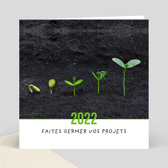 Carte de Voeux Entreprise Carte voeux 2022 entreprise