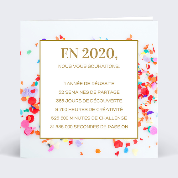 Carte de Voeux Entreprise Carte de voeux messages