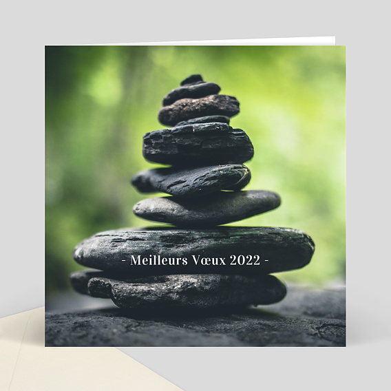 Carte de Voeux Entreprise carte de voeux zen