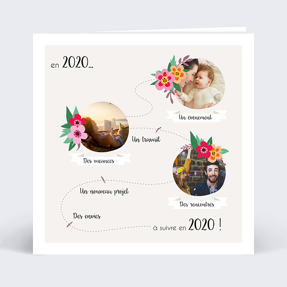 Carte de Voeux Particuliers Chemin