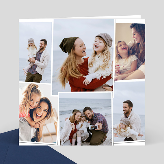 Carte de Voeux Particuliers Collage voeux