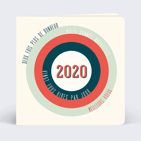 Carte de Voeux Particuliers Dans le mille
