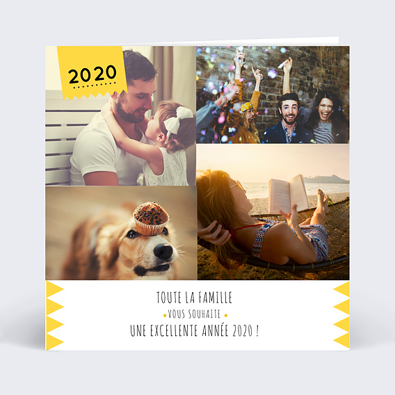 Carte de Voeux Particuliers Etiquette