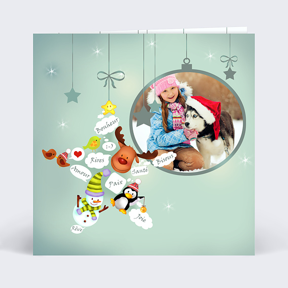 Carte de Voeux Particuliers Etoile photo