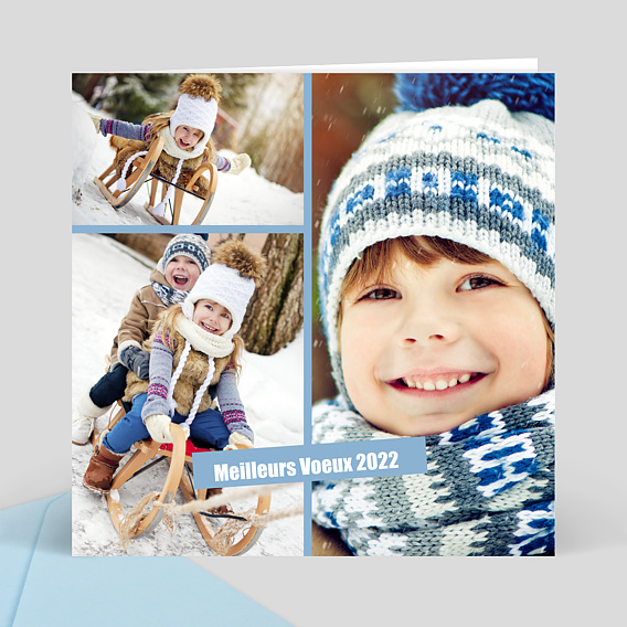 Carte de Voeux Particuliers Ambiance photo voeux