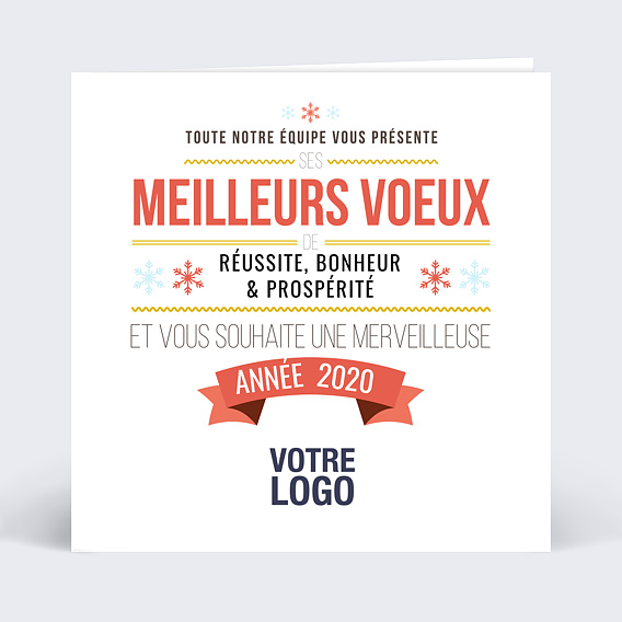 Carte de Voeux Entreprise L'annonce