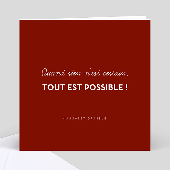 Carte de Voeux Entreprise Motivation graphique