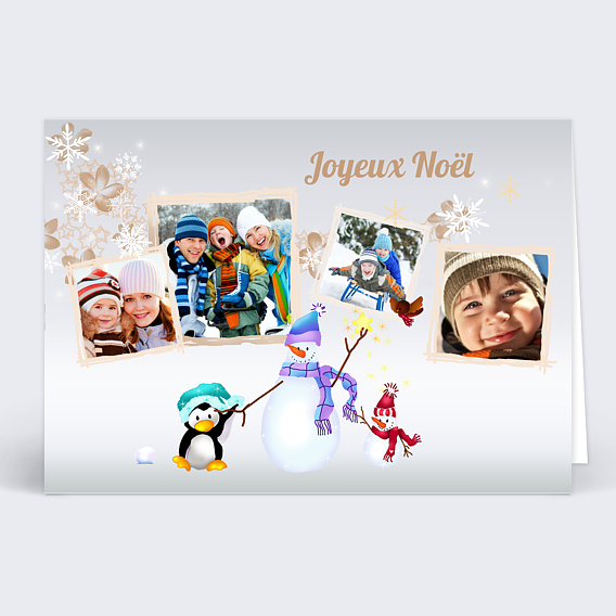 Carte de Noël Noël farandole