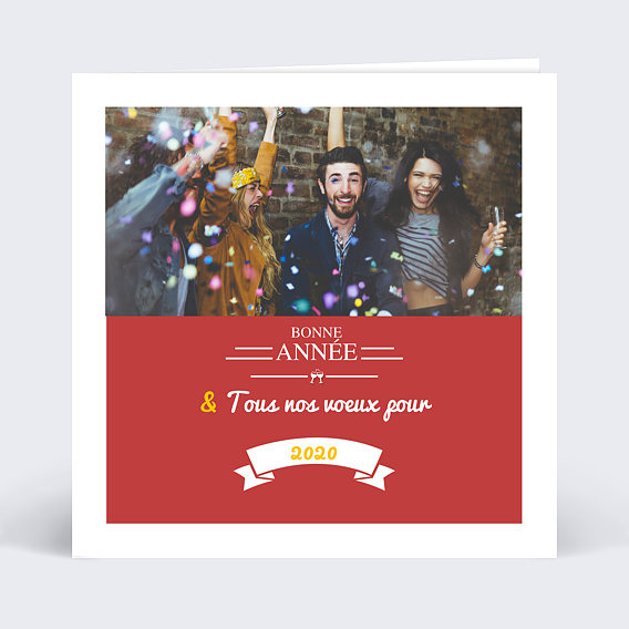 Carte de Voeux Particuliers Nouvelle année carte