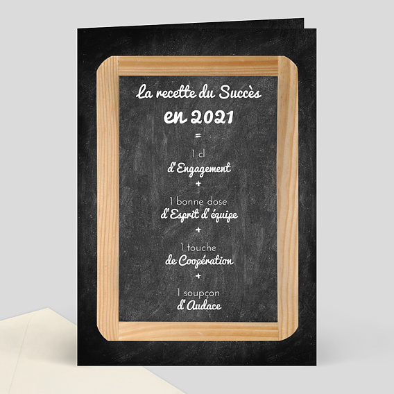 carte bonne annee recette