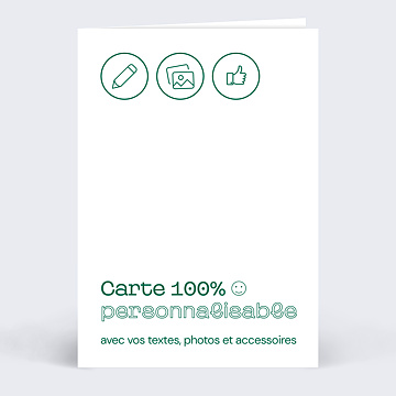 Carte de Noël Modèle 100% personnalisable