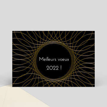 Carte de voeux virtuelle entreprise 2022 Rosace Ocre