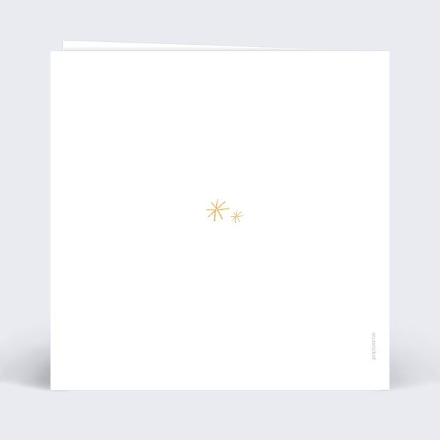 Carte de voeux Souhait festif Verso