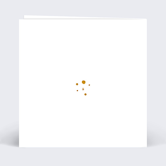 Carte de Voeux Particuliers Golden dots