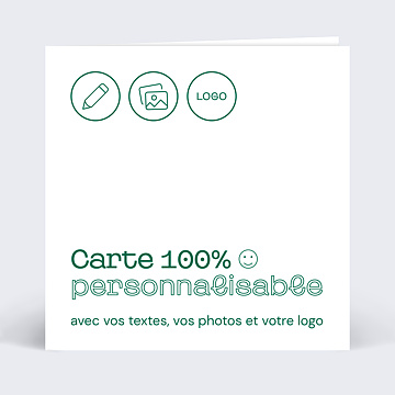 Carte de Voeux Entreprise Modèle 100% Personnalisable