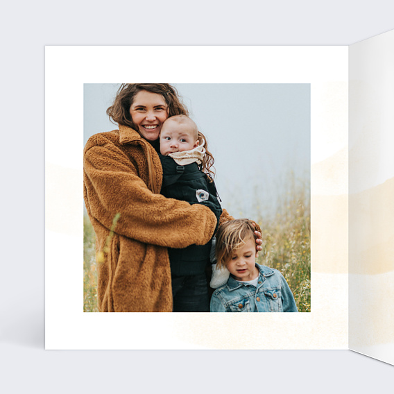 Carte de voeux Aquarelle Intérieur Gauche