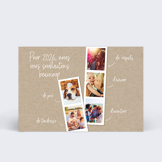 Carte de Voeux Particuliers Pola à souhaits