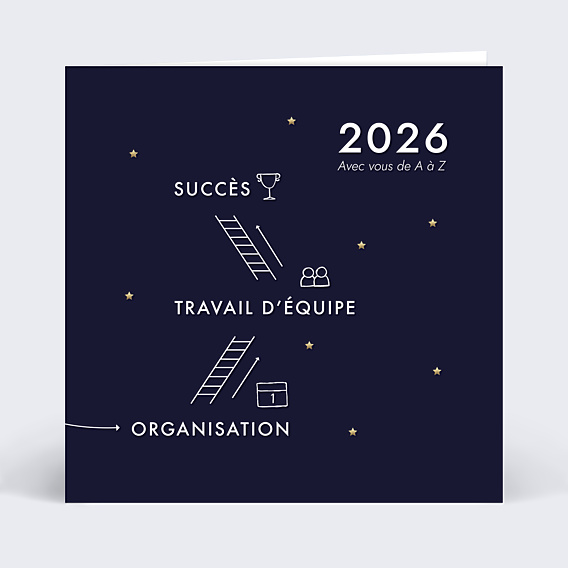Carte de Voeux Entreprise Carte 2026 concept
