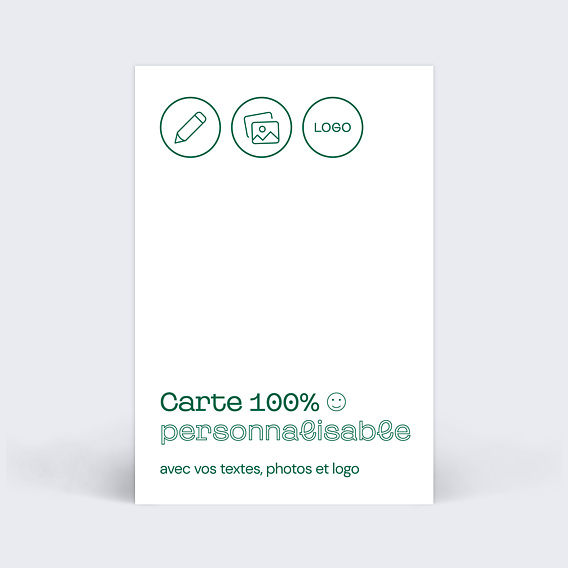 Carte de vœux entreprise Modèle 100% Personnalisable