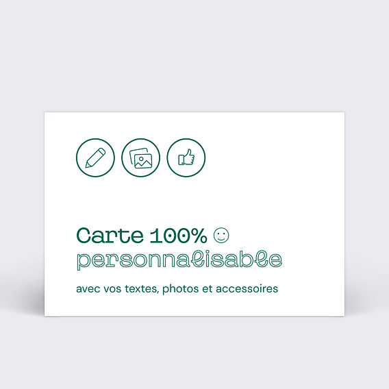 Carte de voeux Carte de voeux personnalisée