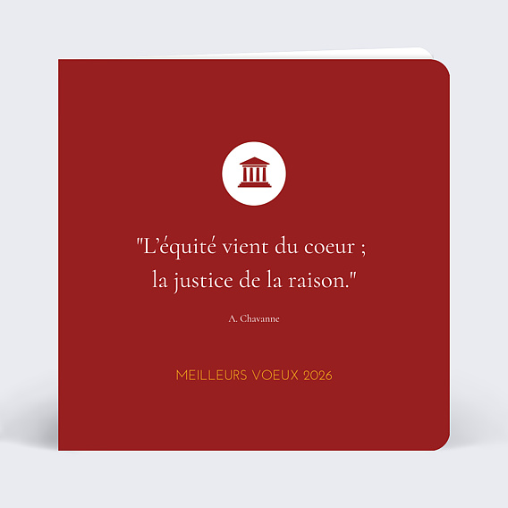 Carte de vœux entreprise Citation voeux professionnel Recto