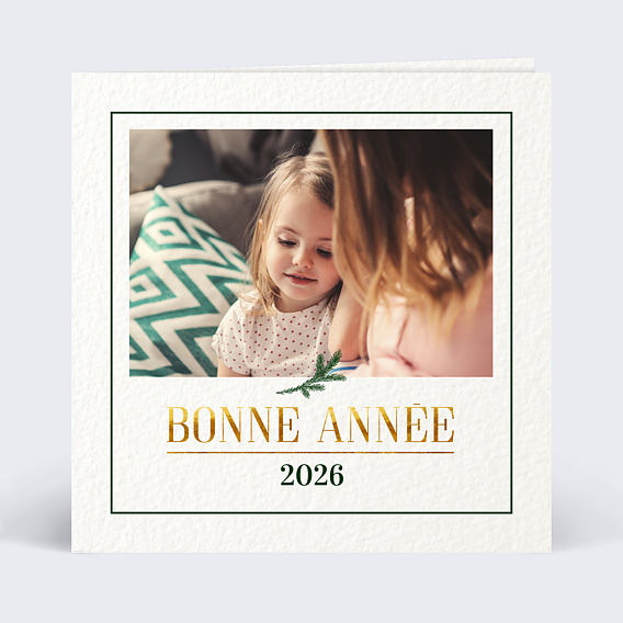 Carte de voeux Joli sapin Recto