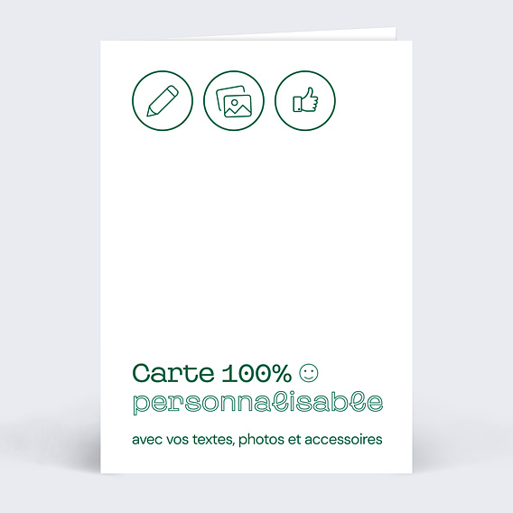 Carte de Voeux Entreprise Modèle 100% Personnalisable