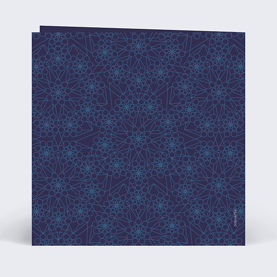 Carte de voeux Musulman Verso