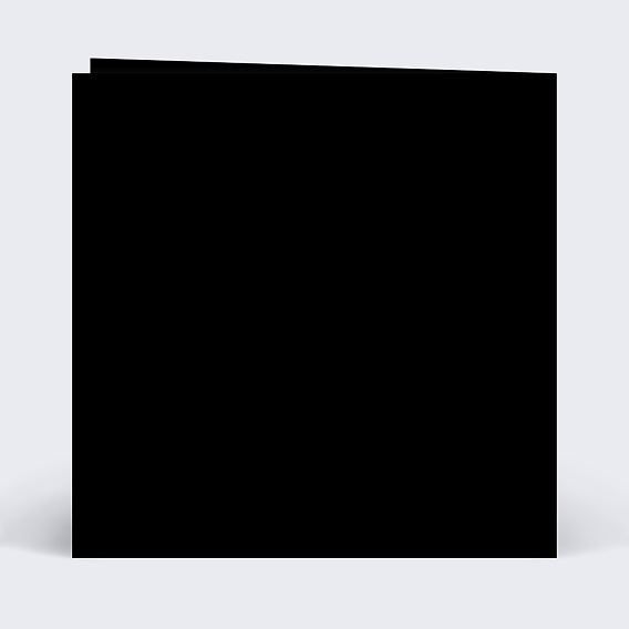 Carte de vœux entreprise Carte voeux design inspiration noir Verso