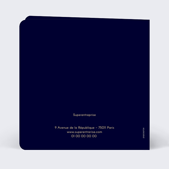 Carte de vœux entreprise Envolée 2026 Verso