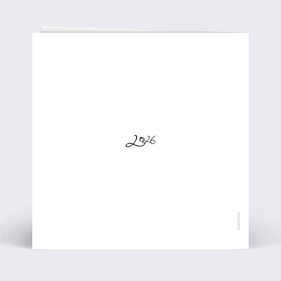 Carte de voeux Pinceau Vermeil Verso