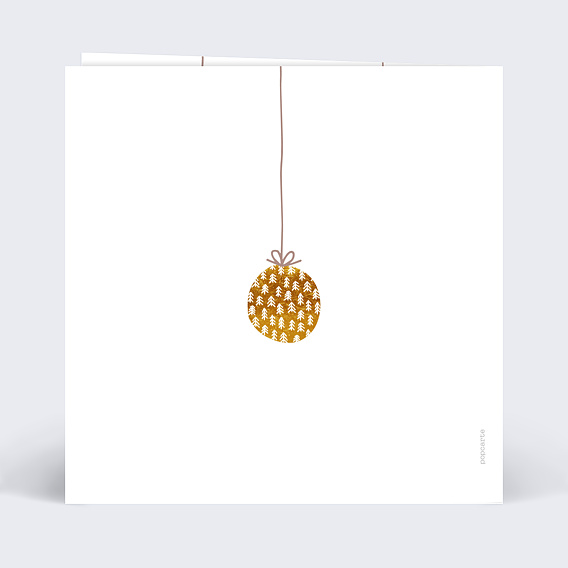 Carte de voeux Suspensions Vermeil Verso