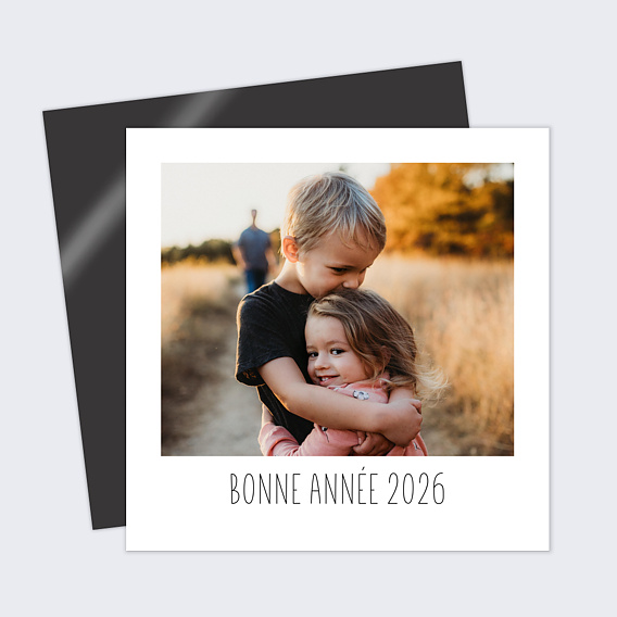 Carte de voeux Polaroïd