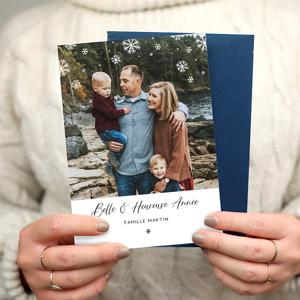 Carte de Voeux Flocons