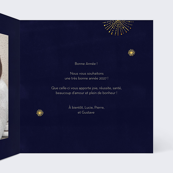 Carte de Voeux Particuliers Boule de Noël