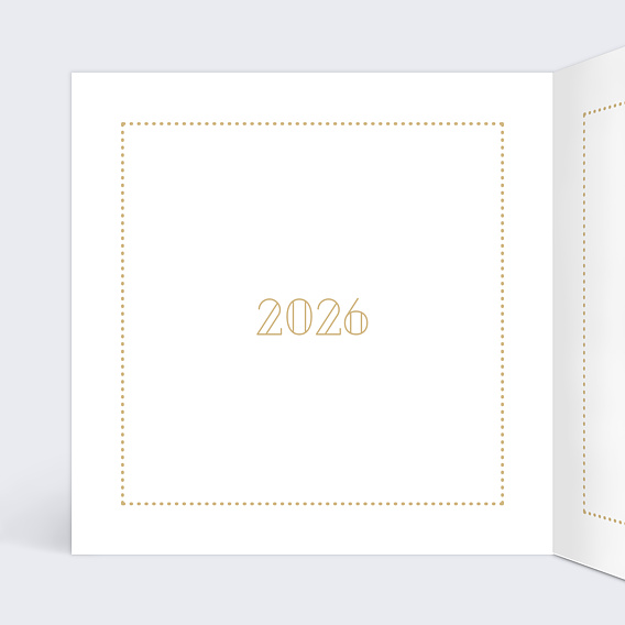 Carte de vœux entreprise Joli Message Intérieur Gauche