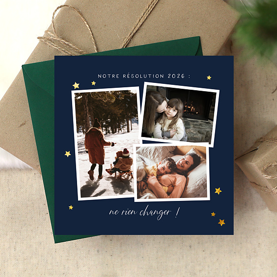 Carte de voeux Bonne étoile Après 4