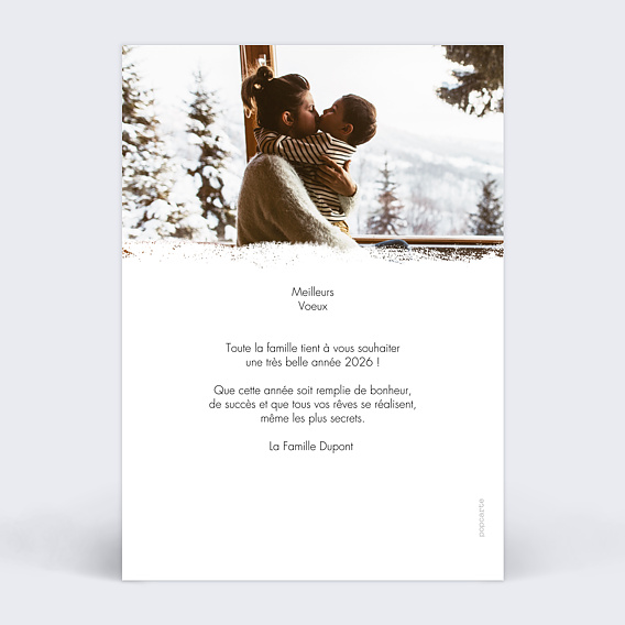 Carte de voeux En Anglais Verso