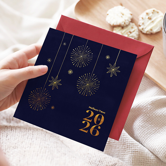 Carte de voeux Boule de Noël Après 4