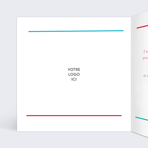 Carte de vœux entreprise Sacoche de Médecin Intérieur Gauche