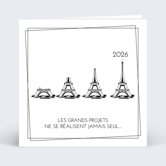 Carte de Voeux Entreprise Projet Immobilier