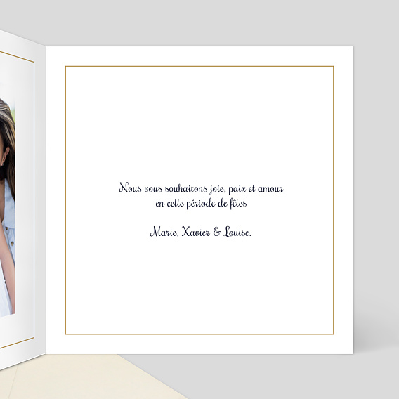 Carte de voeux Dessin crèche Intérieur Droit