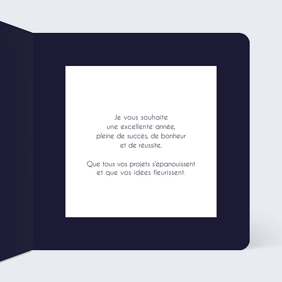 Carte de vœux entreprise Gui Porte Bonheur Intérieur Droit