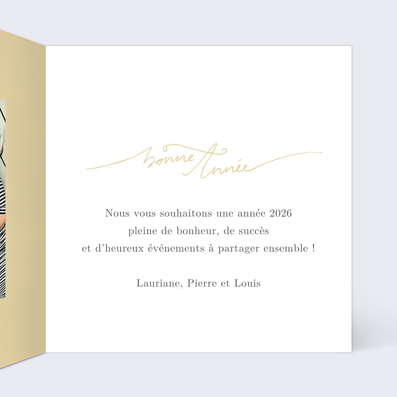 Carte de voeux En Retard Intérieur Droit